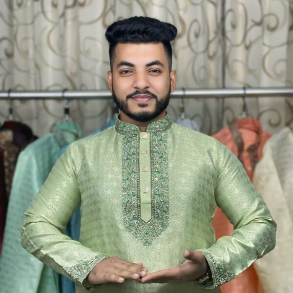 Katan Party Punjabi – Deep Green Colour